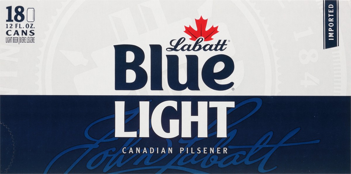 slide 1 of 12, Labatt Blue Imported Canadian Pilsener Light Beer 18 - 12 fl oz Cans, 18 ct