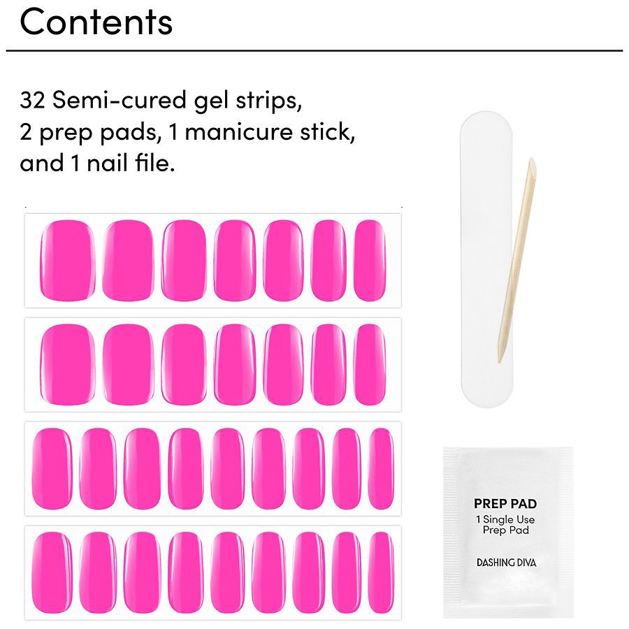 slide 4 of 5, Dashing Diva Glaze Color Gel Nail Strips, 1 ct