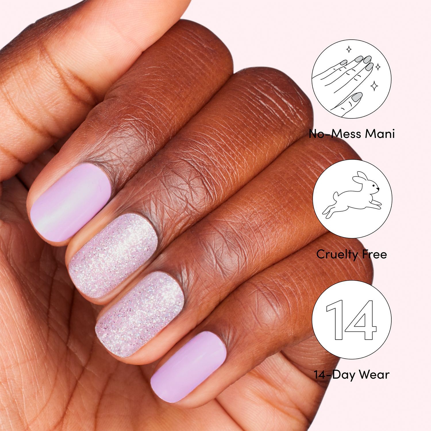 slide 3 of 7, Dashing Diva Gloss Gel Strip Palette, Fig Pop, 32 ct