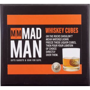 slide 1 of 1, MAD MAN Whiskey Cubes Golf Ball Design, Set Of 4, 1 ct