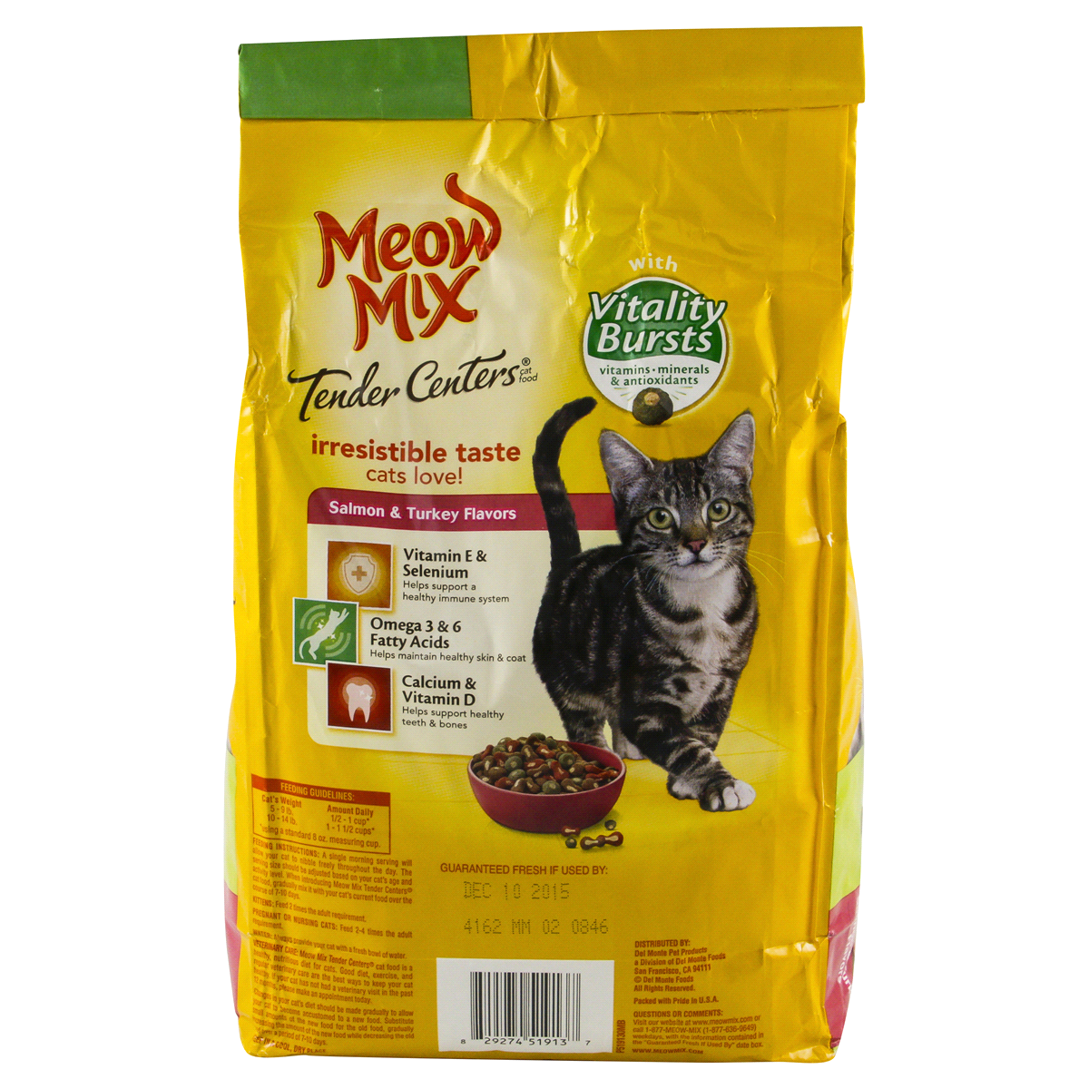 slide 3 of 4, Meow Mix Tender Center With Vitality Bursts, 3 lb