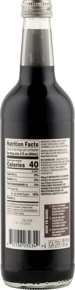 slide 2 of 2, Fever Tree Espresso Martini Mix - 500 ml, 16.9 fl oz