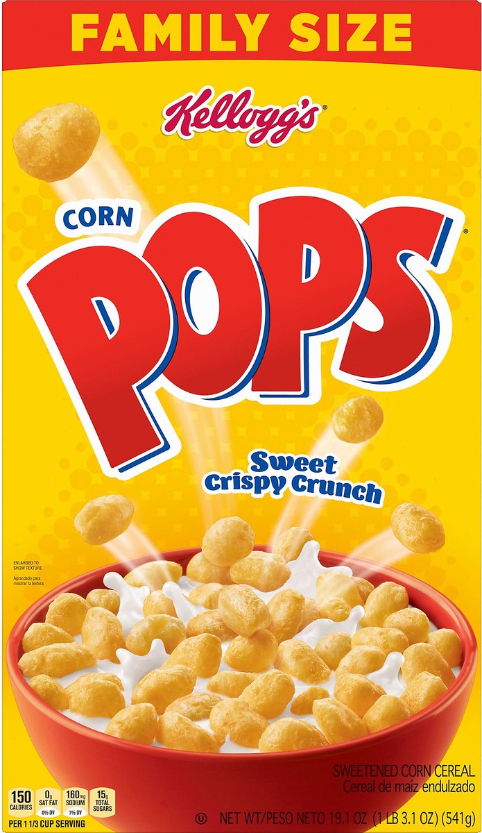 slide 1 of 9, Corn Pops Size Sweet Crispy Crunch Cereal 19.1 oz, 19.1 oz