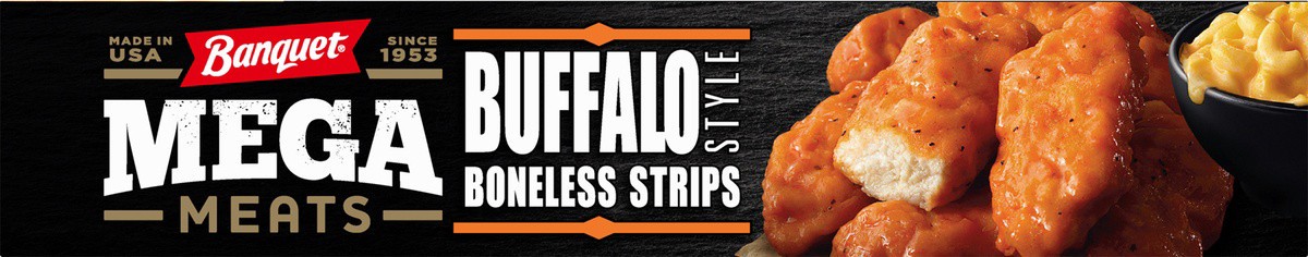 slide 4 of 9, Banquet MEGA Meats Buffalo-Style Chicken Strips, Frozen Meal, 13.2 oz., 13.2 oz