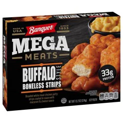 Banquet MEGA Meats Buffalo-Style Chicken Strips, Frozen Meal, 13.2 oz.