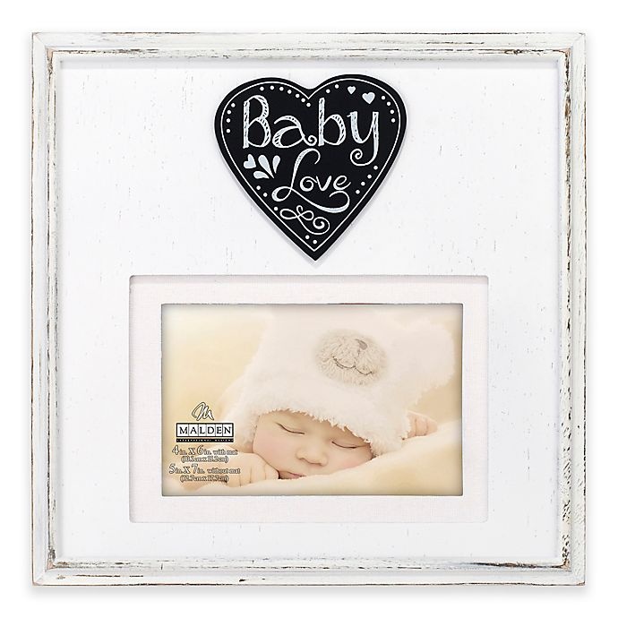 slide 1 of 1, Malden Baby Love" Wood Picture Frame", 4 in x 6 in