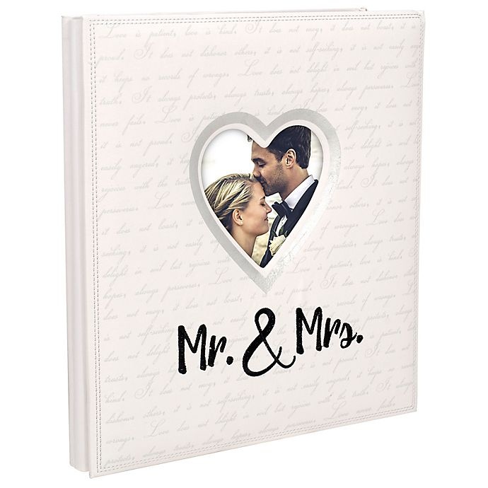 slide 2 of 2, Malden Mr. & Mrs. 400-Photo Heart Wedding Photo Album - Silver'', 1 ct