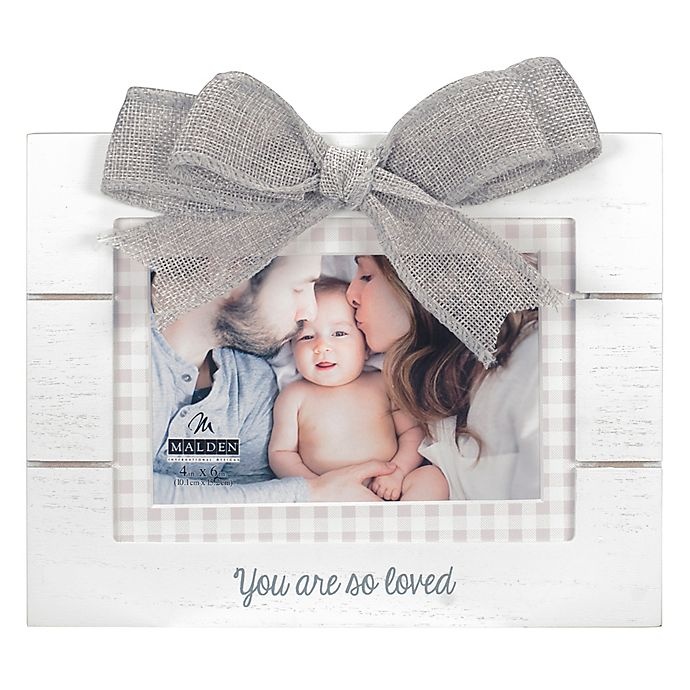 slide 1 of 1, Malden Maiden So Loved Photo Frame - White, 4 in x 6 in