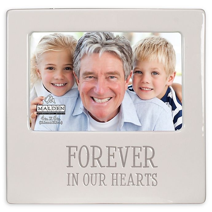 slide 1 of 2, Malden Forever In Our Hearts Picture Frame - White, 4 in x 6 in