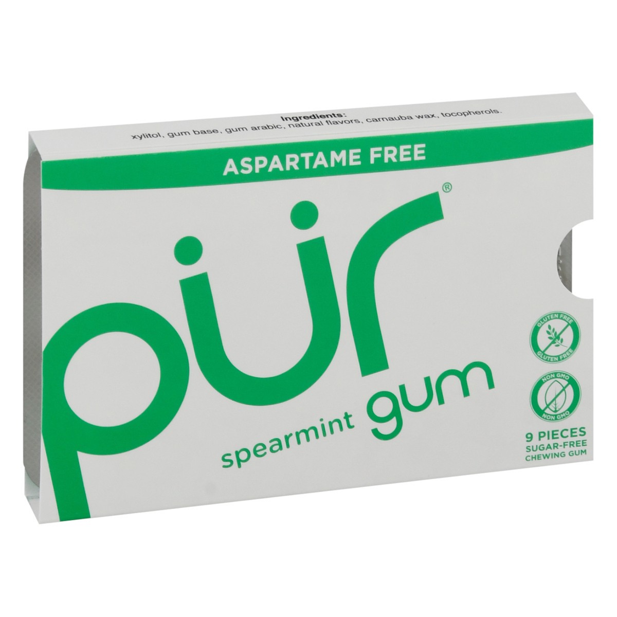 slide 2 of 11, PURe Spearmint Gum, 9 ct