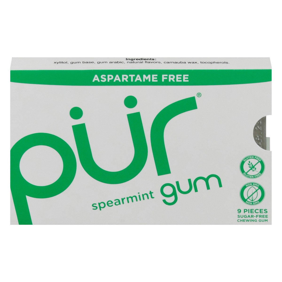 slide 1 of 11, PURe Spearmint Gum, 9 ct