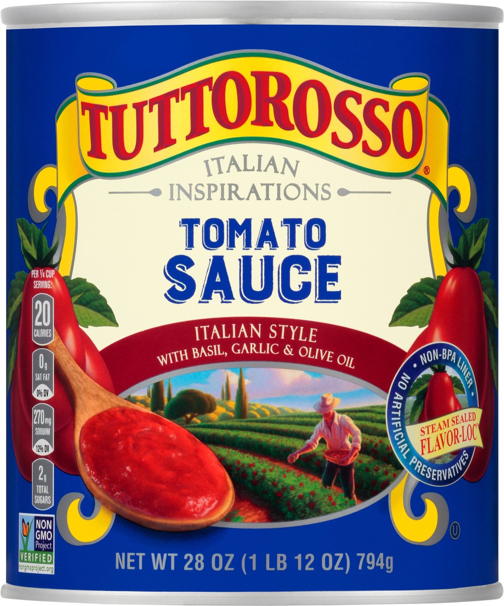 slide 2 of 7, Tuttorosso Blue Tomato Sauce Italian With Basil Garlic And Olive Oil, 28 oz