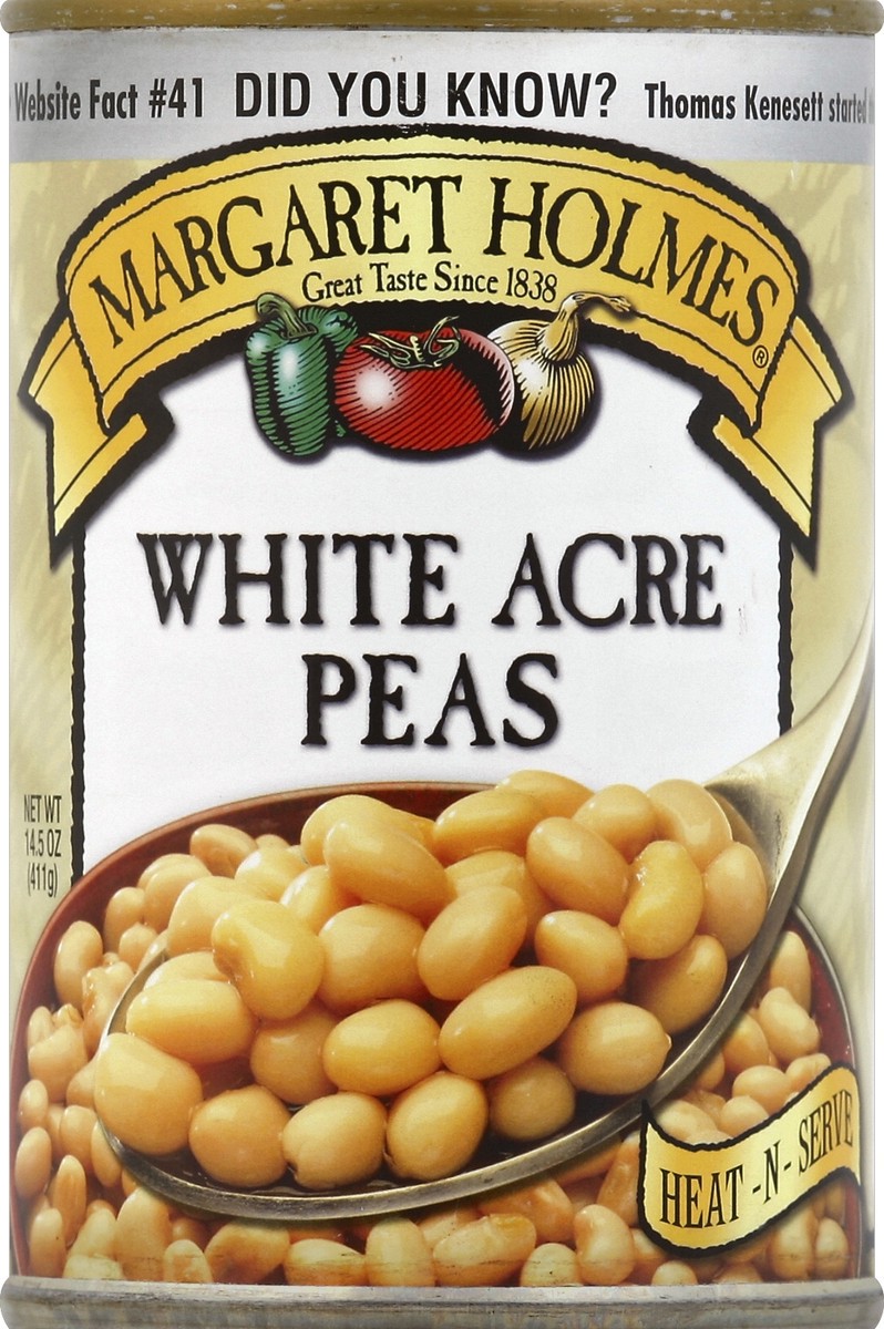 slide 2 of 2, Margaret Holmes White Acre Peas, 14.5 oz