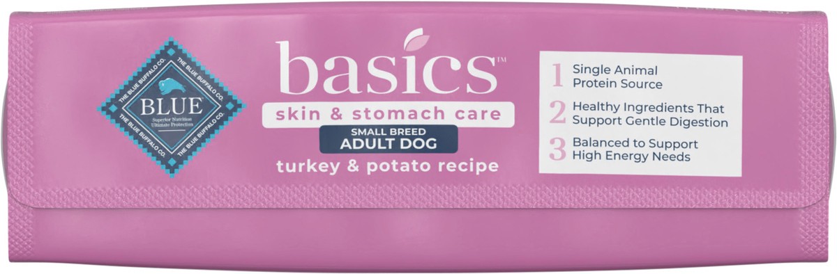 slide 4 of 9, Blue Buffalo Blue Basics Limited Ingredient Diet For Small Breeds, Turkey & Potato, 11 lb