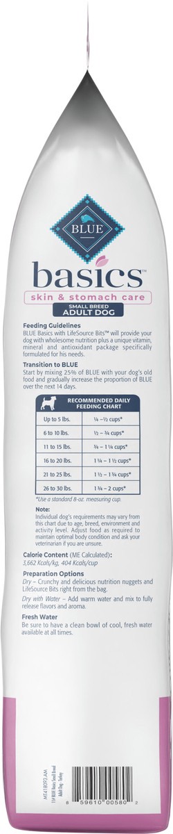 slide 8 of 9, Blue Buffalo Blue Basics Limited Ingredient Diet For Small Breeds, Turkey & Potato, 11 lb