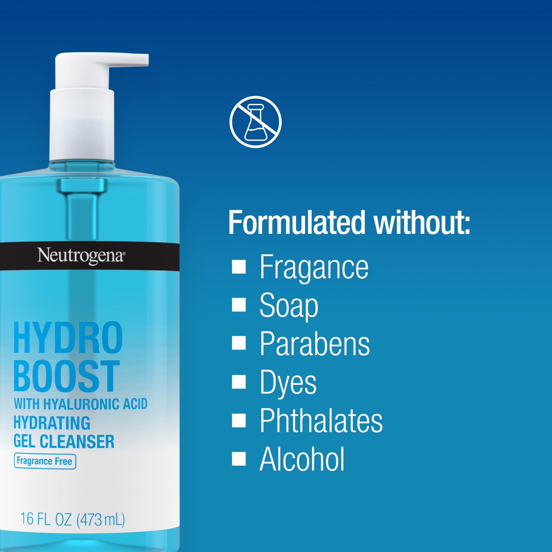 slide 2 of 4, Neutrogena Hydro Boost Fragrance Free Foaming Face Wash, 16 fl. oz, 7.8 fl oz