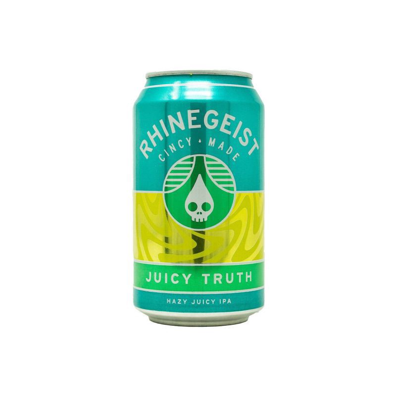 slide 2 of 4, Rhinegeist Hazy Juicy IPA Juicy Truth Beer 6 - 12 fl oz Cans, 6 ct; 12 oz