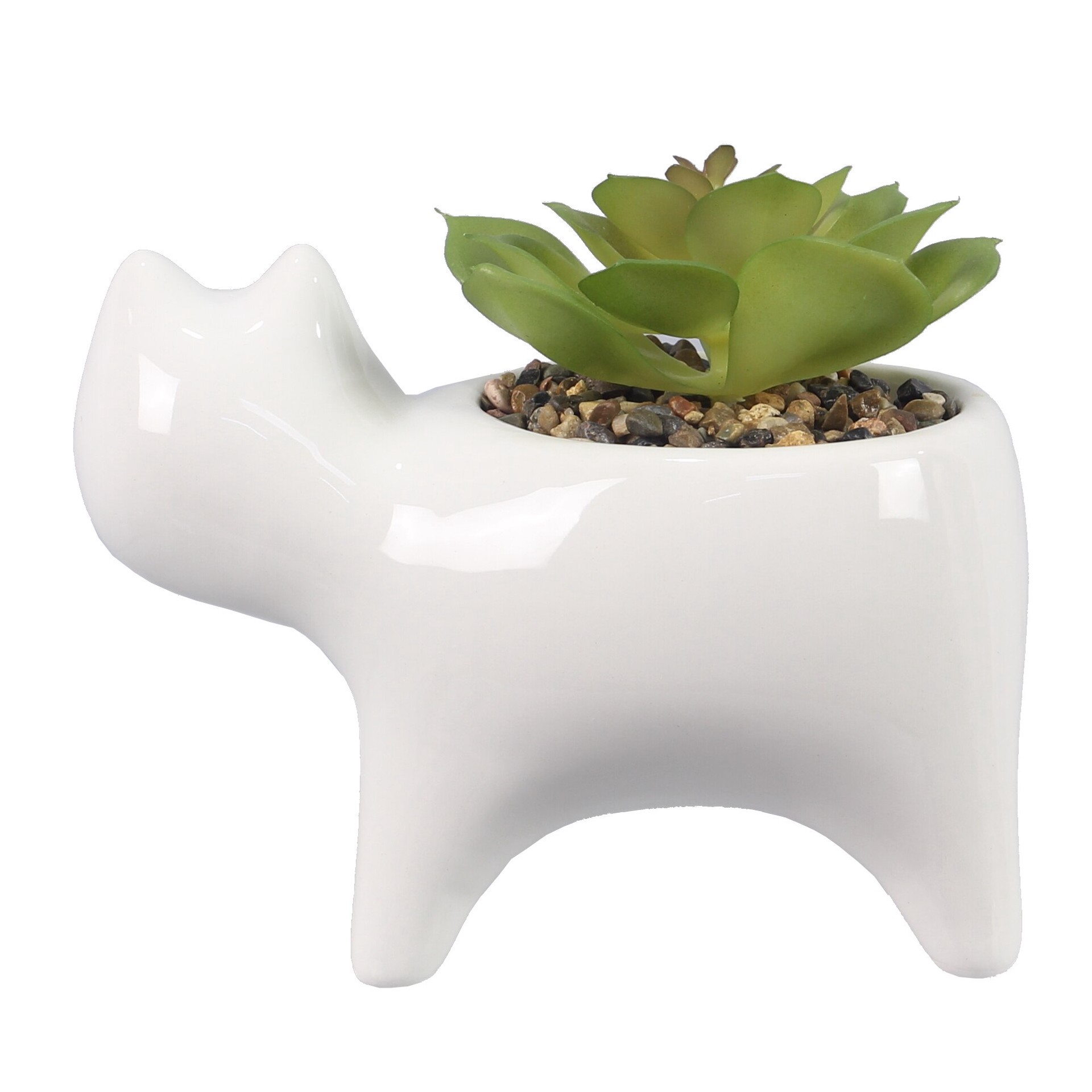 slide 3 of 4, YOUNGS Cat Shape Planter, 1 ct