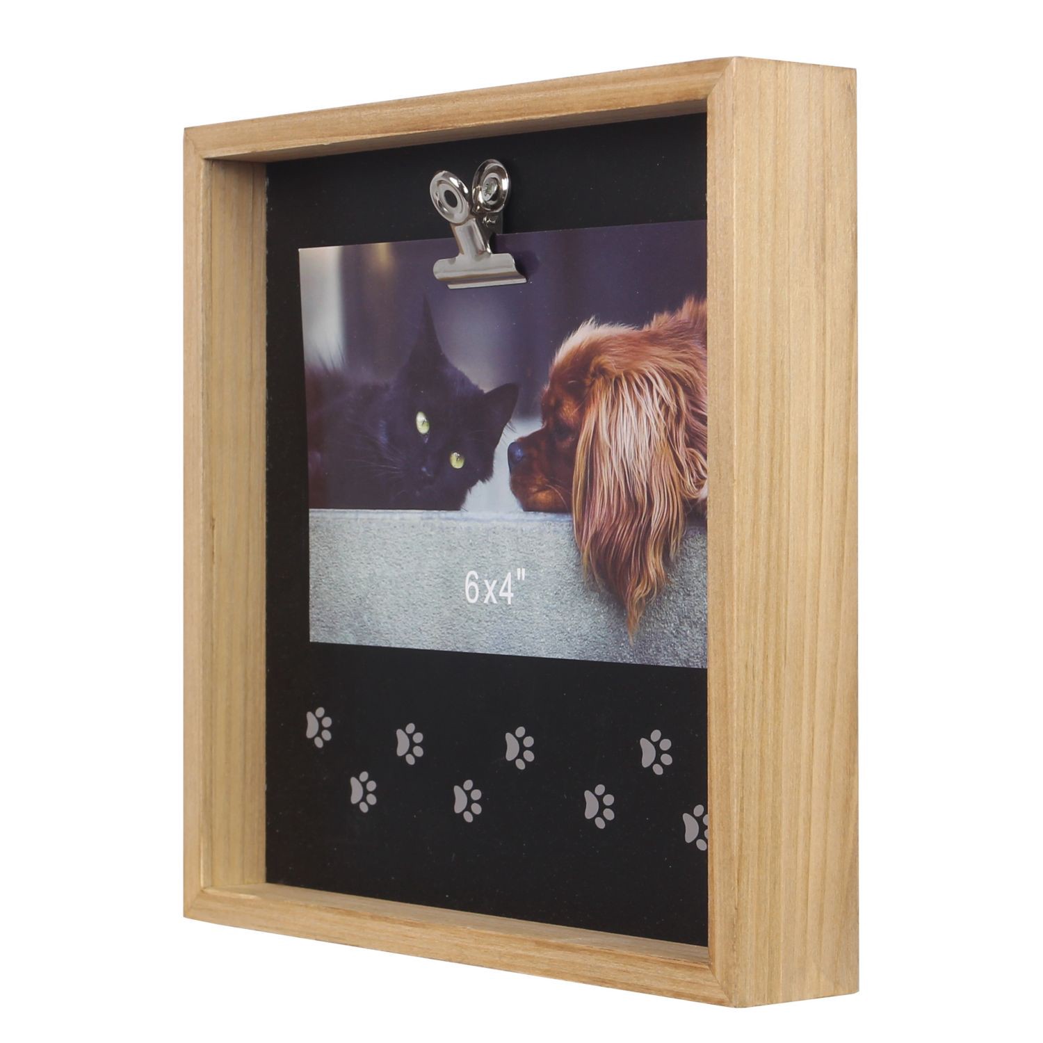 slide 6 of 7, Young's Inc. Wood Pet Clip Photo Frame, 4 X 6 In, 1 ct