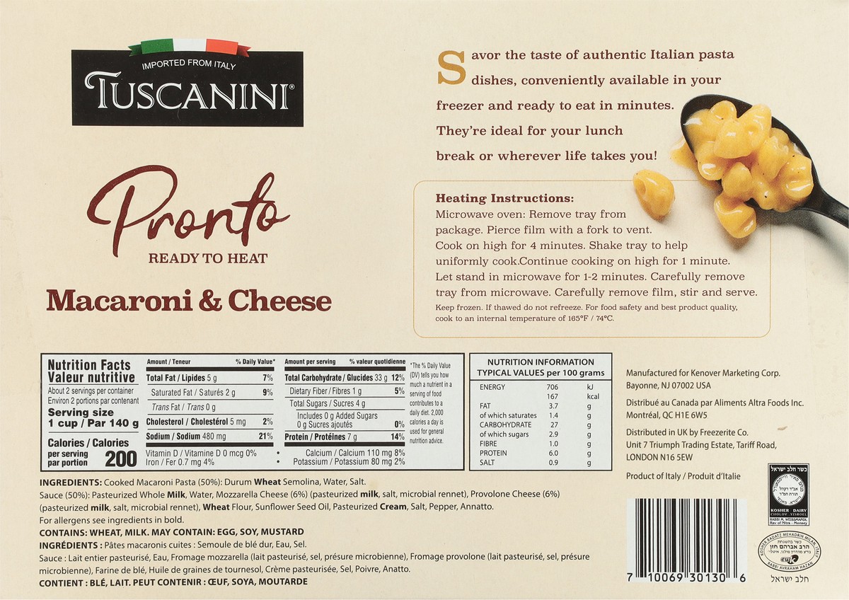 slide 8 of 14, Tuscanini Macaroni & Cheese, 12 oz