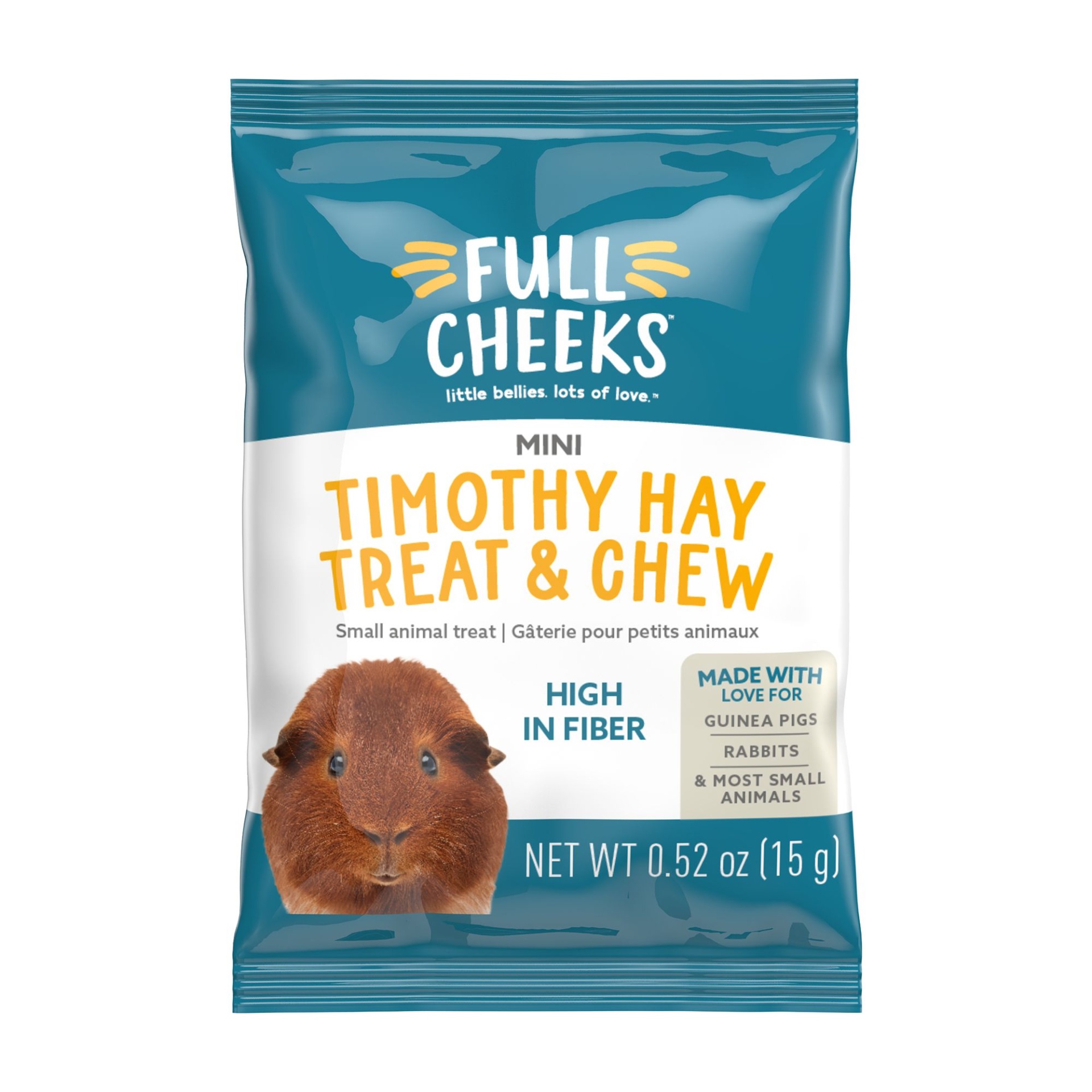 slide 1 of 1, Full Cheeks Small Pet Mini Timothy Hay Treat & Chew, 0.5 oz