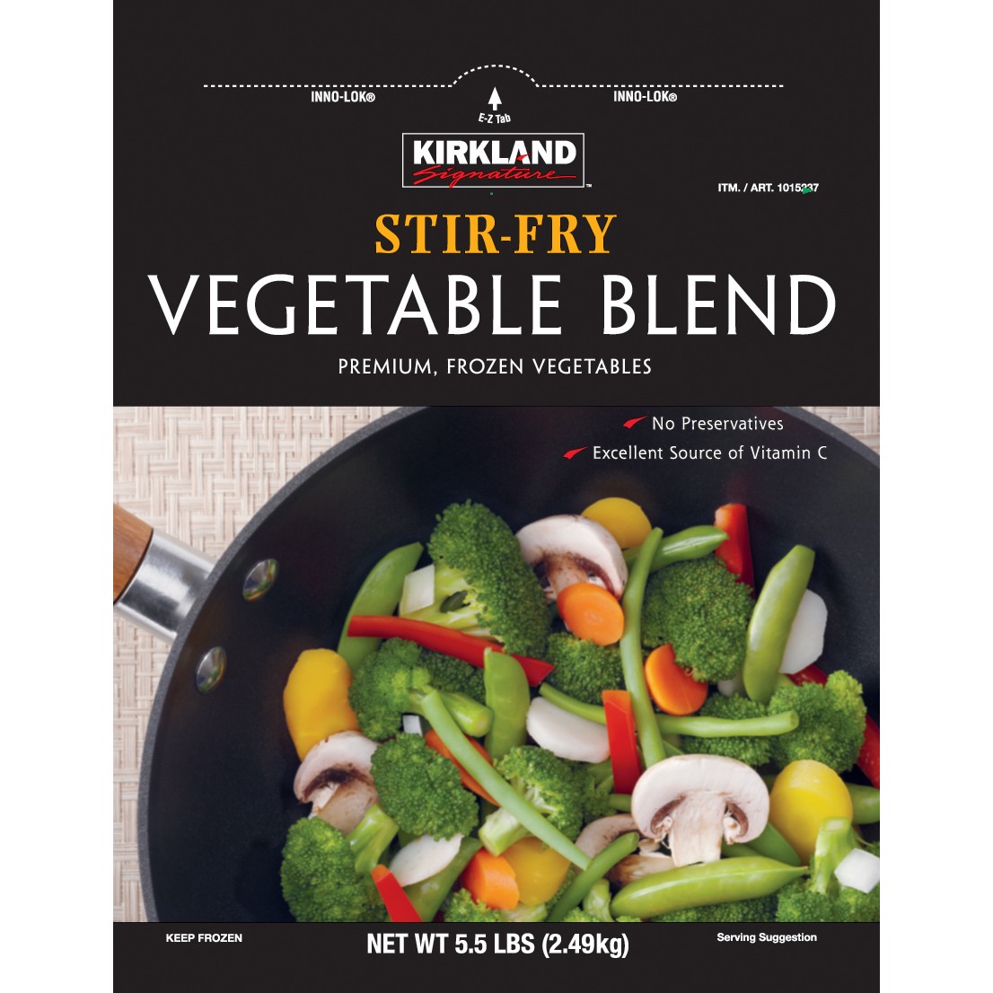 slide 1 of 2, Kirkland Signature Stir-Fry Frozen Vegetable Blend, 