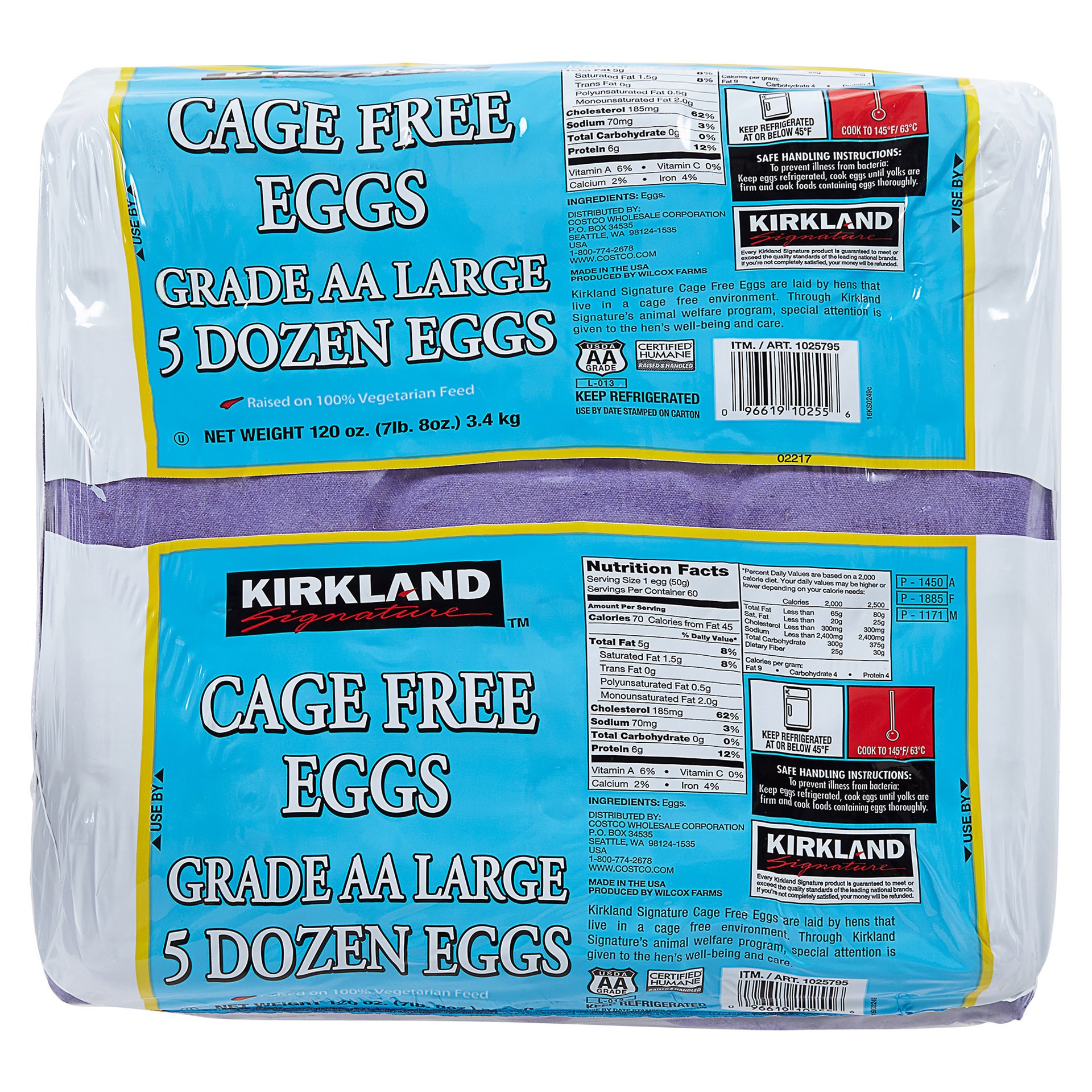 Kirkland Signature Cage Free Eggs Grade AA 5 doz Shipt