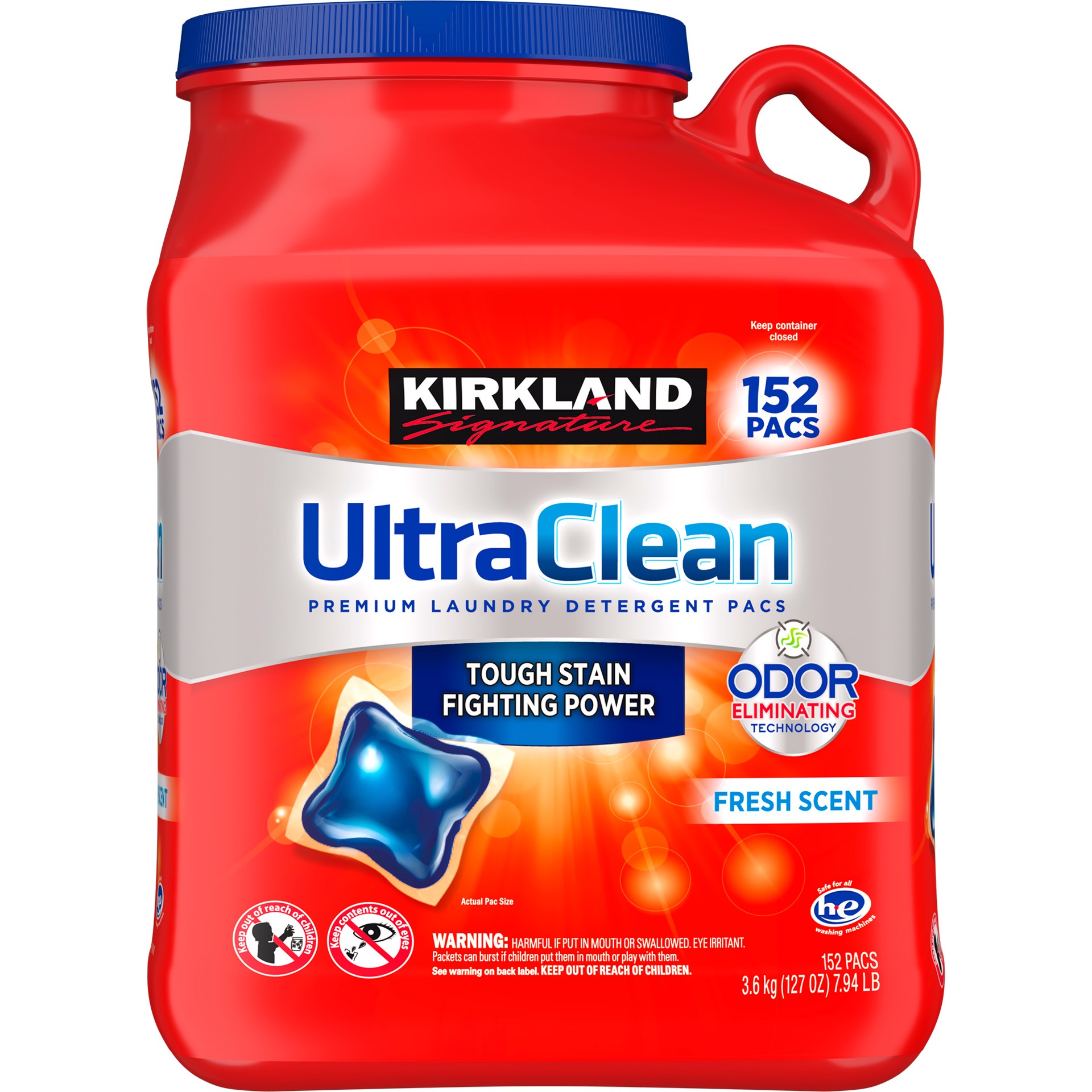 slide 1 of 1, Kirkland Signature Ultra Clean Laundry Pacs, 