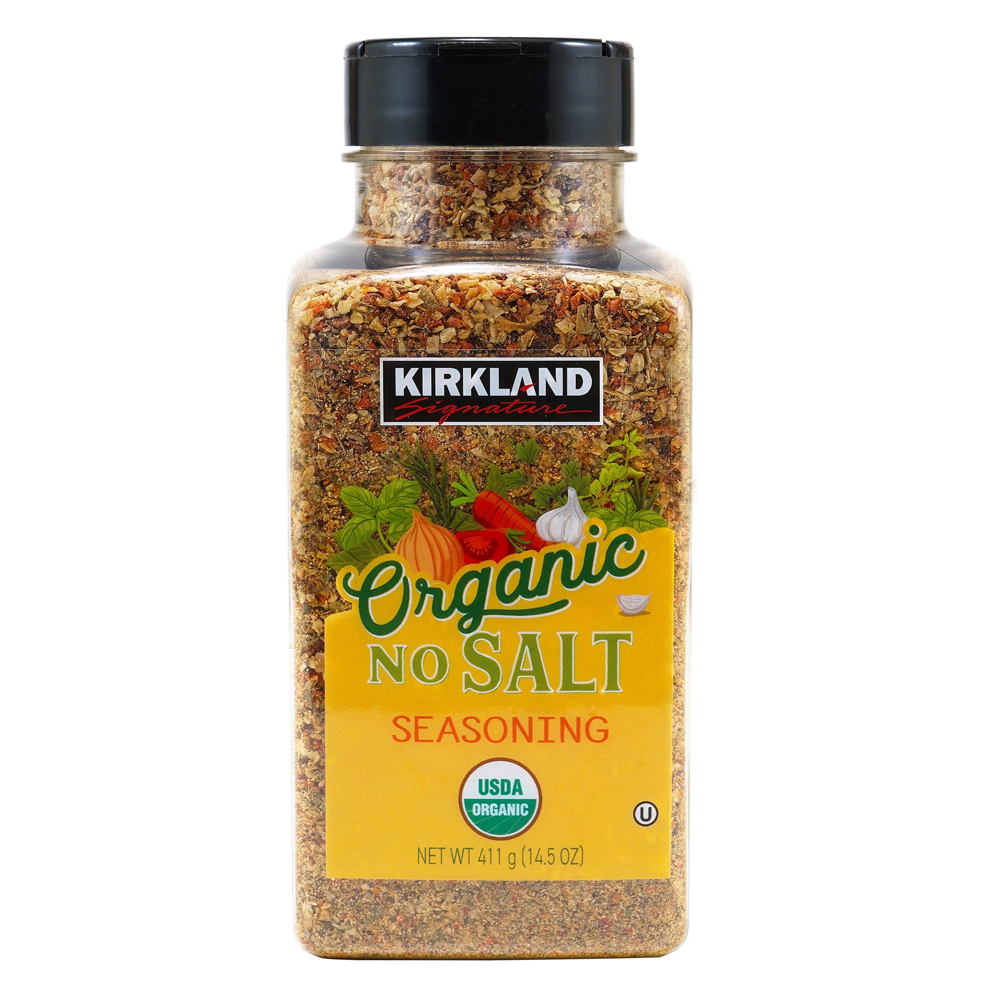 slide 1 of 1, Kirkland Signature Organic No-Salt Seasoning, 14.5 oz, 