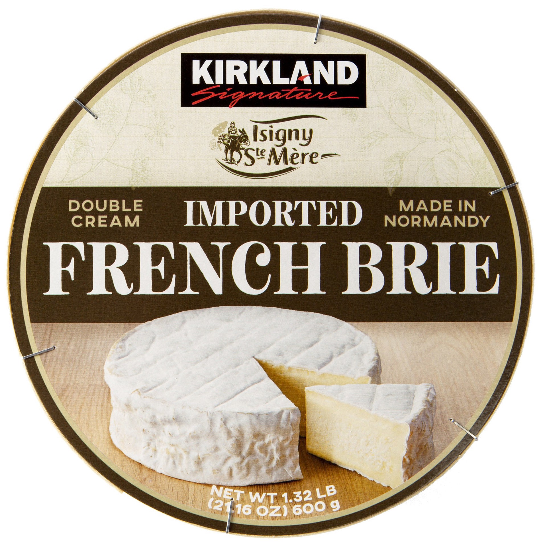 slide 1 of 2, Kirkland Signature French Brie, 1.32 lbs, 