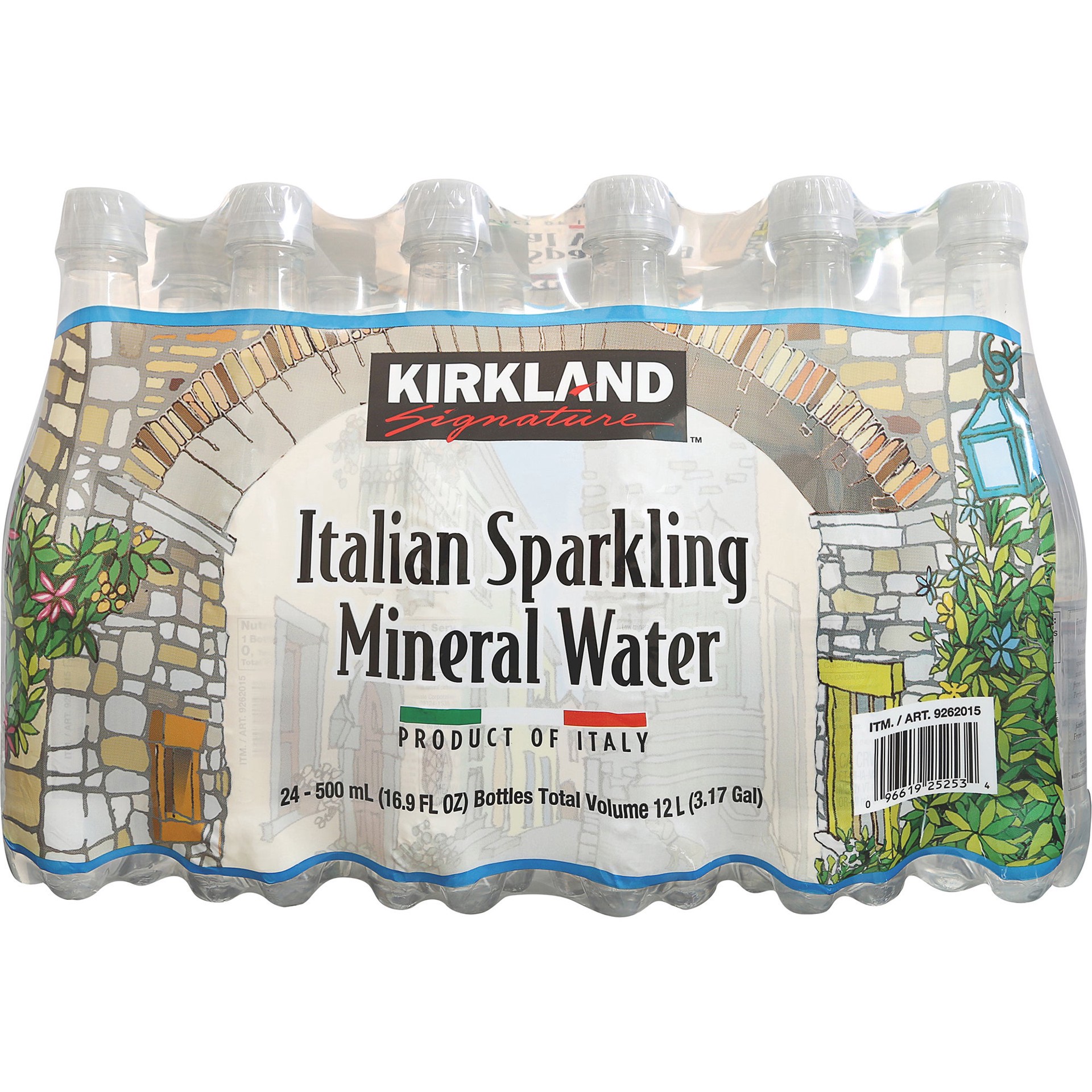 slide 1 of 2, Kirkland Signature Italian Sparkling Mineral Water, 16.9 fl oz, 24 count, 