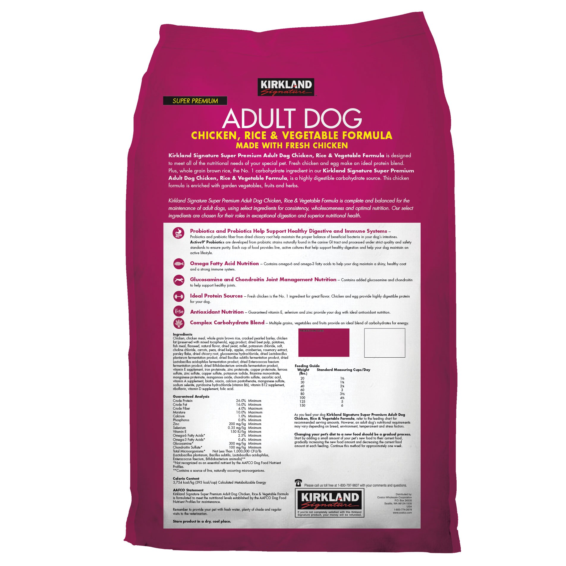 kirkland puppy food nutrition facts