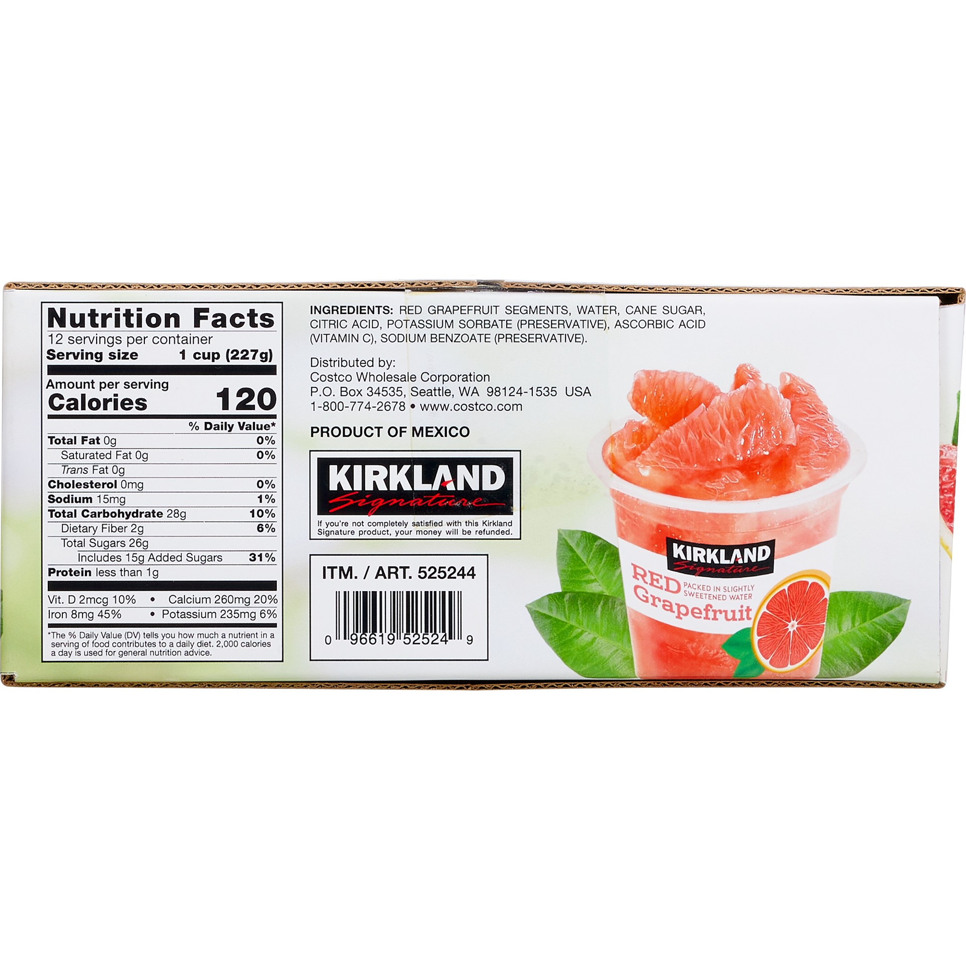 slide 2 of 2, Kirkland Signature Red Grapefruit Cups, 