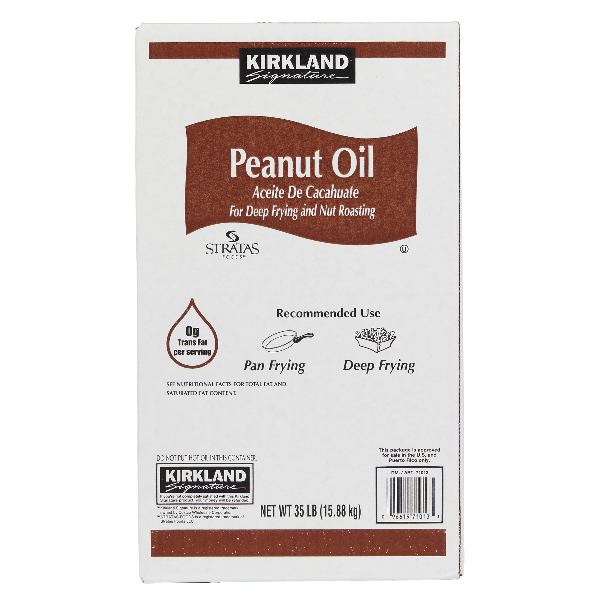 slide 1 of 1, Kirkland Signature Peanut Oil, 