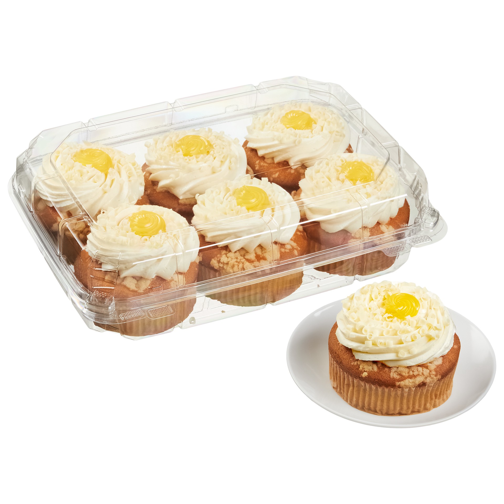 slide 2 of 2, Costco Bakery Kirkland Signature Mini Lemon Cakes With Buttercream Icing, 6 ct