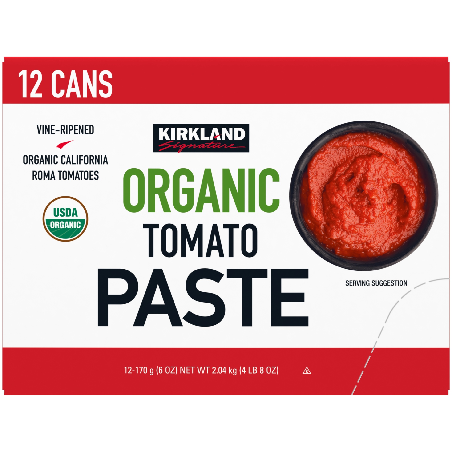 slide 1 of 1, Kirkland Signature Organic Tomato Paste, 