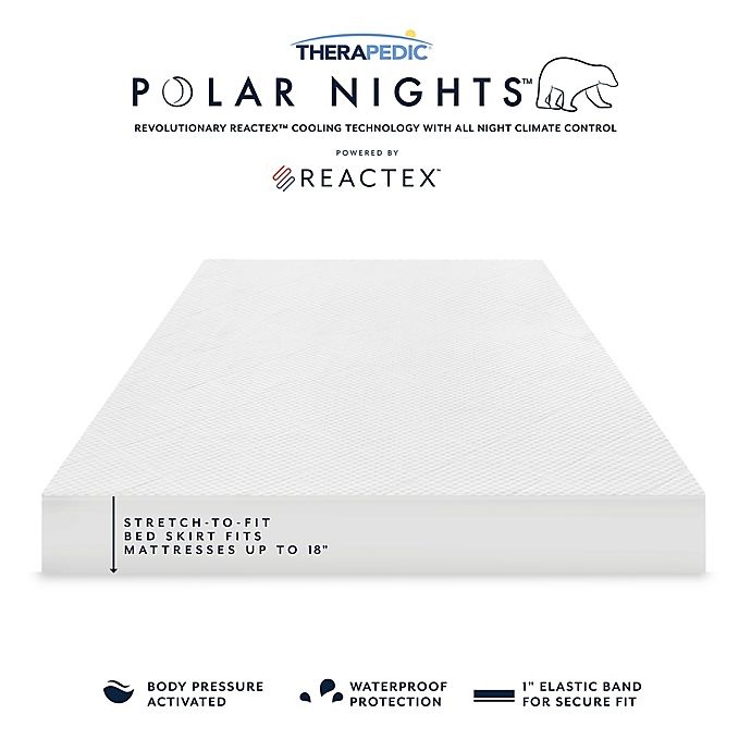 slide 3 of 9, Therapedic Polar Nights Cooling Twin Mattress Pad, 1 ct