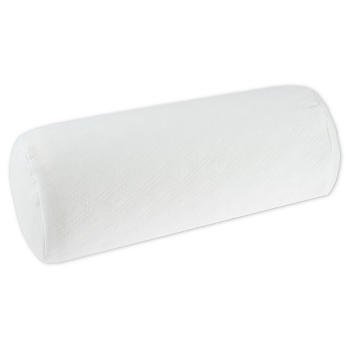 slide 2 of 2, Therapedic Memory Foam Neck Roll Pillow - White, 1 ct