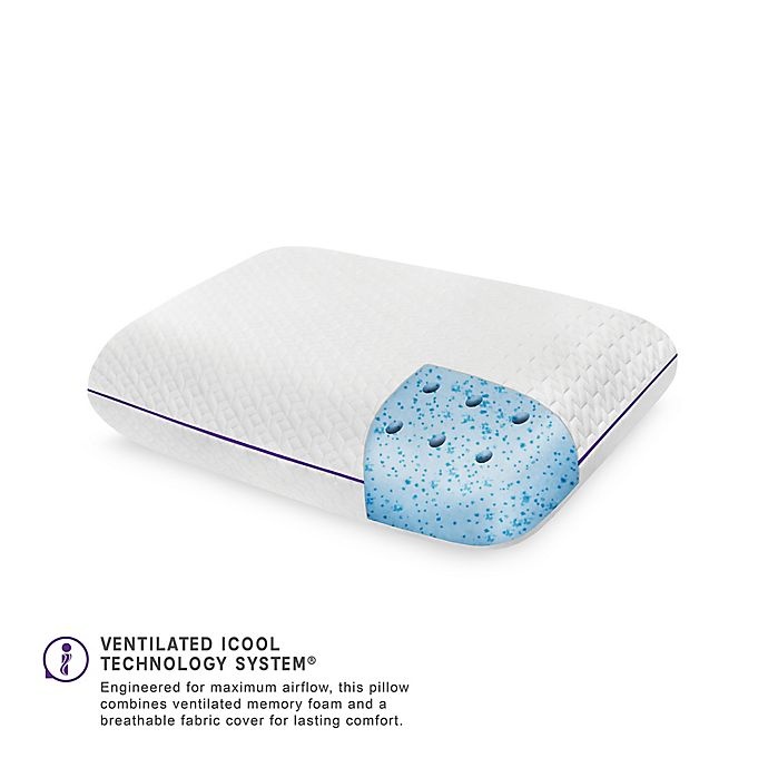 slide 3 of 9, SensorPEDIC Coolest Comfort Memory Foam Bed Pillow, 1 ct