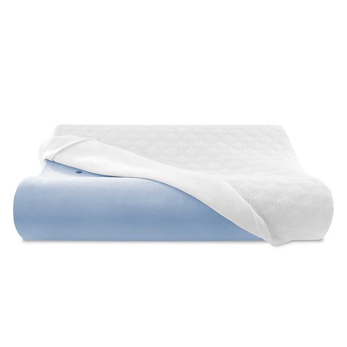 slide 7 of 10, Therapedic Classic Contour Side/Back Sleeper Memory Foam Pillow - White, 1 ct