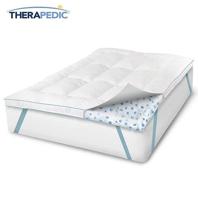 slide 3 of 3, Therapedic MemoryLOFT EuroGEL Deluxe Twin Mattress Topper, 1 ct