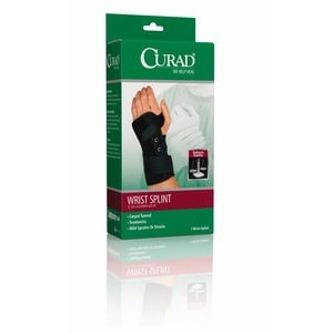 slide 1 of 1, Curad Lace-Up Wrist Splints, Small, 1 ct