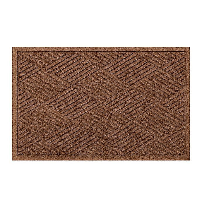 slide 3 of 3, Weather GuardDiamonds Door Mat - Dark Brown, 23 in x 35 in