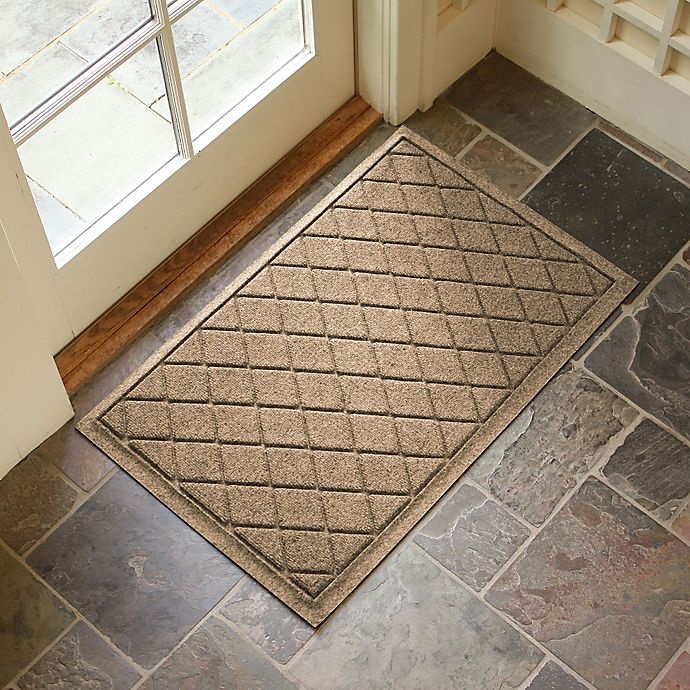 slide 2 of 2, Weather Guard Argyle Door Mat - Camel, 23 in x 35 in