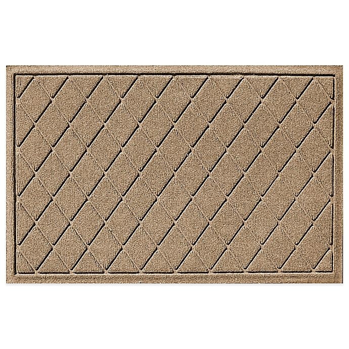 slide 1 of 2, Weather Guard Argyle Door Mat - Camel, 23 in x 35 in