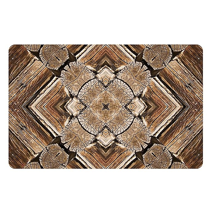 slide 1 of 1, The Softer Side by Weather Guard Rustic Wood Scope Kitchen Mat, 23 in x 36 in