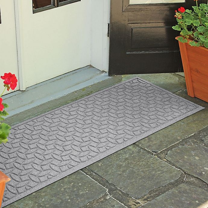 slide 1 of 2, Weather GuardEllipse Door Mat - Medium Grey, 22 in x 60 in