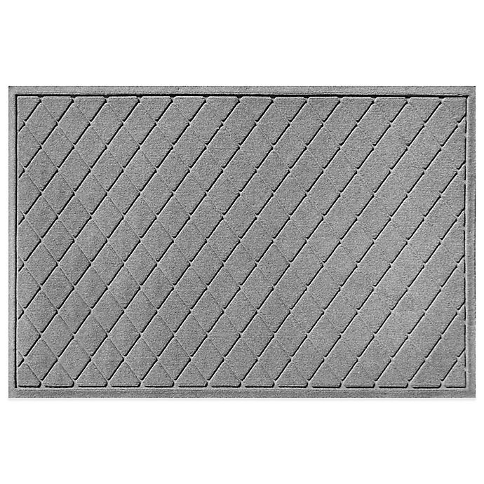 slide 1 of 2, Weather Guard Argyle Door Mat - Medium Grey, 30 in x 45 in