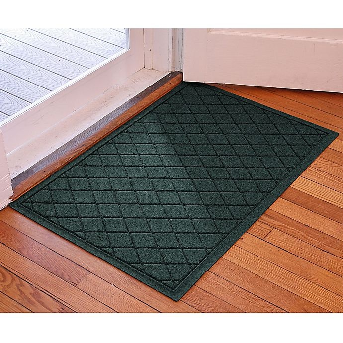 slide 2 of 2, Weather Guard Argyle Door Mat - Evergreen, 30 in x 45 in