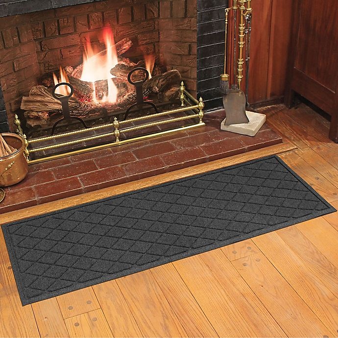 slide 4 of 4, Weather Guard Argyle Door Mat - Charcoal, 22 in x 60 in